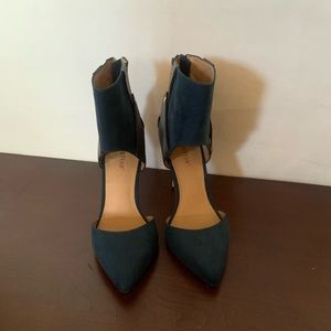 JustFab Daras Teal/Brown high heel shoes Sz. 8.5